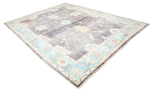 9x12 Moder Oushak Area Rug