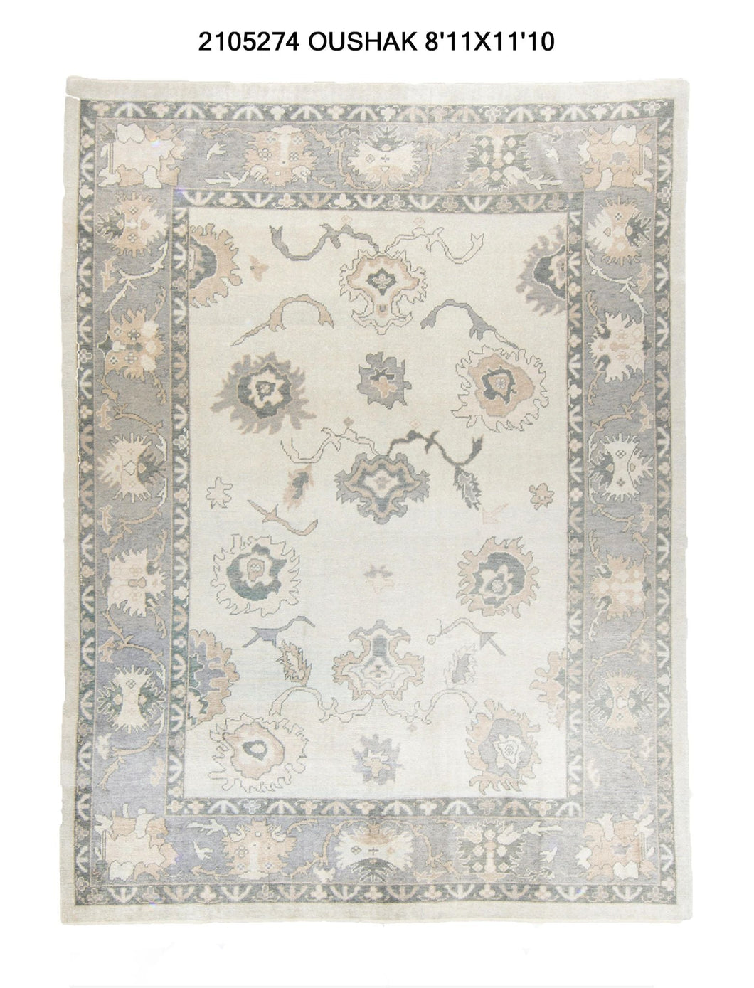 9x12 Modern Oushak Area Rug