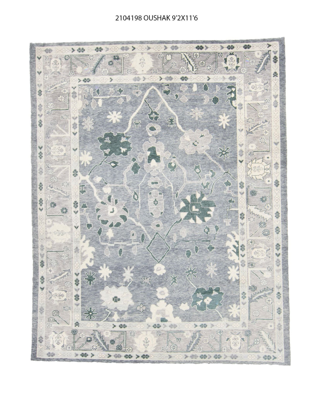 9x12 Modern Oushak Area Rug
