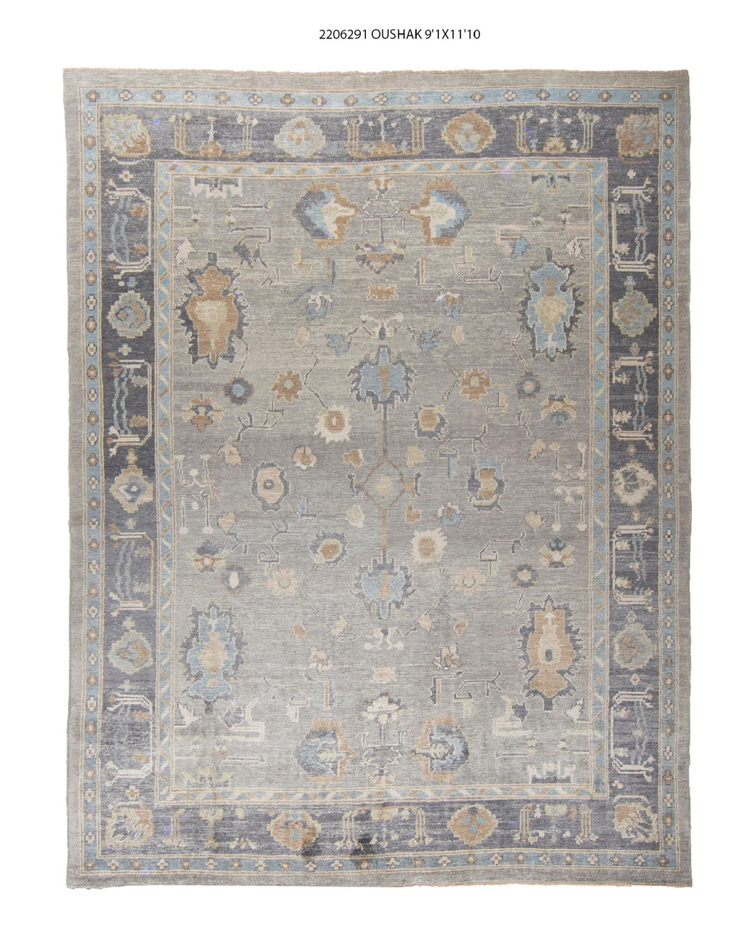 9x12 Modern Oushak Area Rug