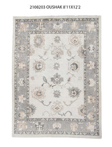 9x12 Modern Oushak Area Rug