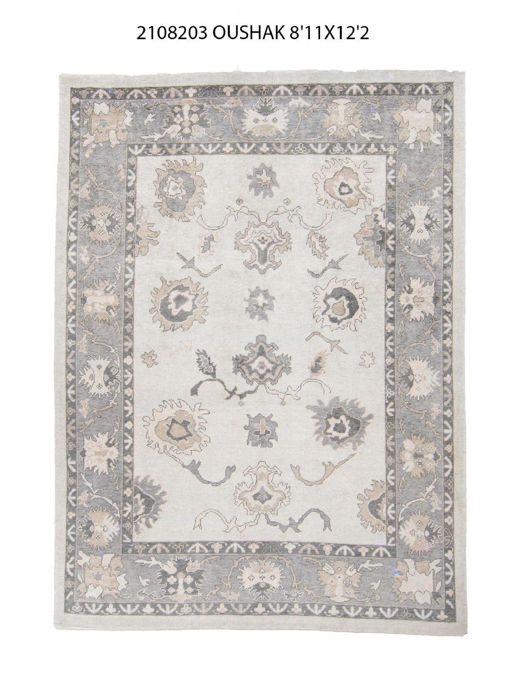 9x12 Modern Oushak Area Rug