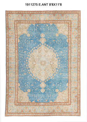 9x12 Old& Vintage Turkish Area Rug