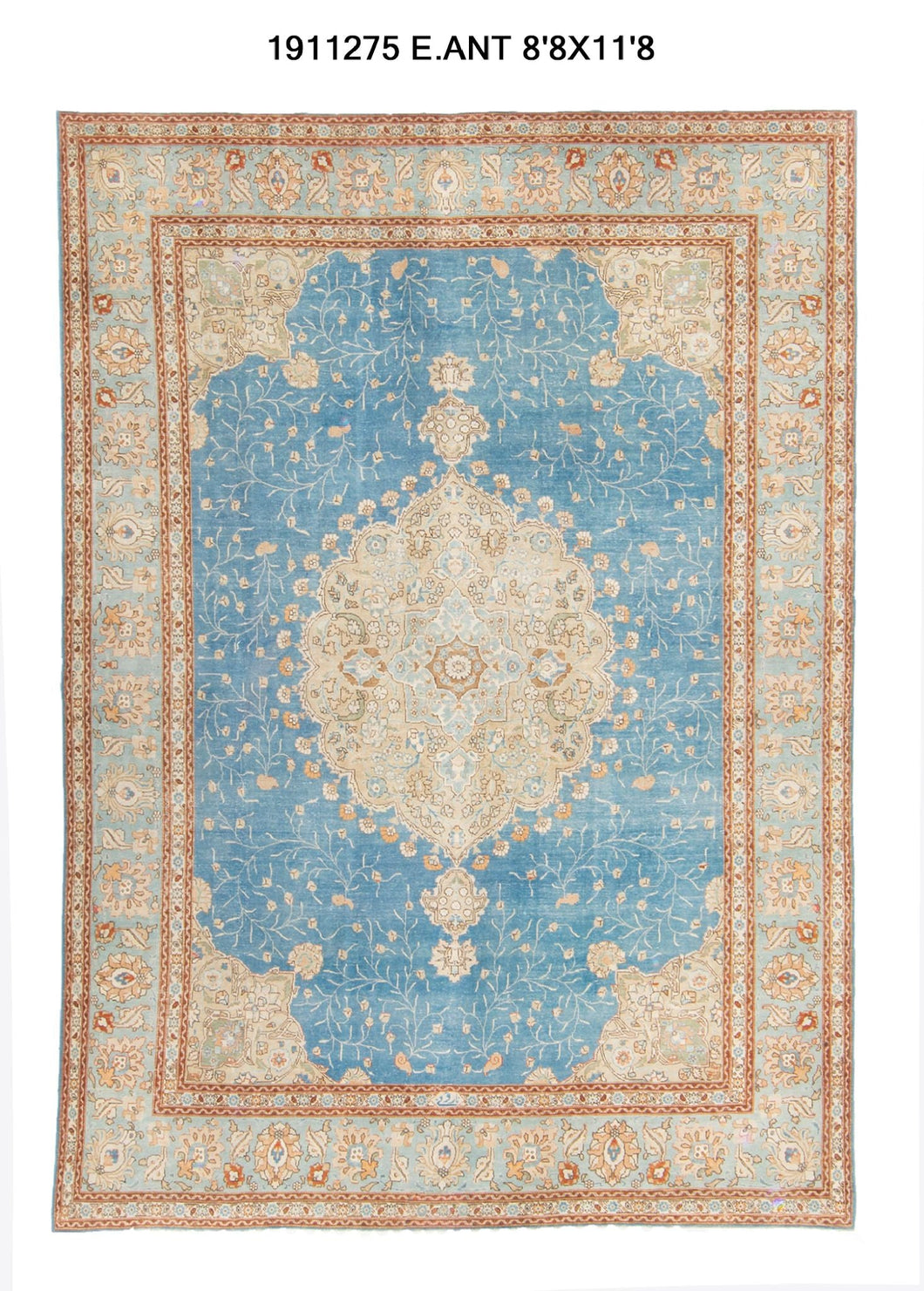 9x12 Old& Vintage Turkish Area Rug