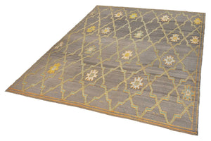 9x12 Soft Modern Turkish Area Kilim Rug