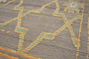 9x12 Soft Modern Turkish Area Kilim Rug
