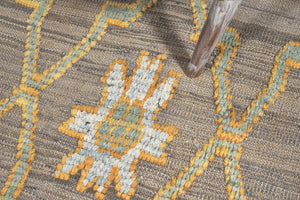 9x12 Soft Modern Turkish Area Kilim Rug