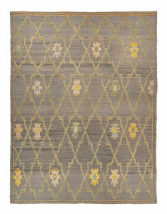 9x12 Soft Modern Turkish Area Kilim Rug