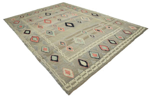 9x12 Colorful Modern Turkish Area Rug