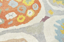 9x13 Ivory & White Modern Turkish Tulu Area Rug