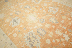 9x14 Red Oushak Area Rug